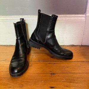 Studded Pleather Chelsea Boots size 41